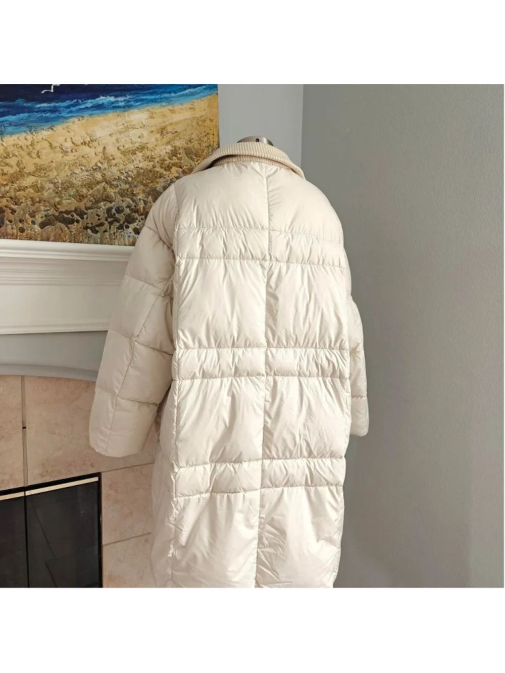 90% White Duck Down Long Puffer Coat Super warm yet surprisingly lightweight — i
